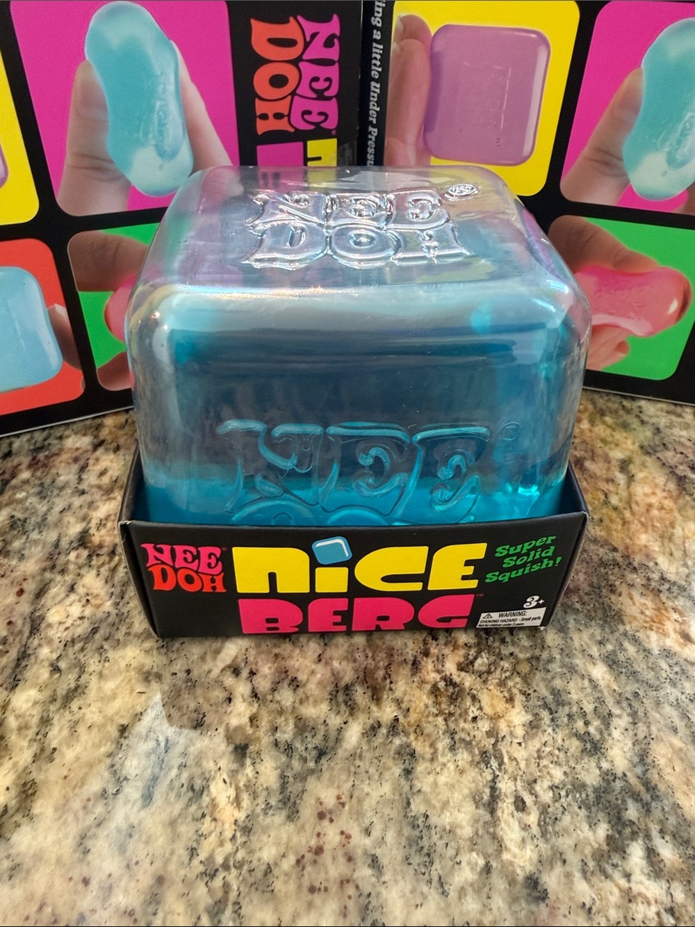 *VIRAL RARE* Authentic (New in Box) Nee Doh Nice Berg!! Blue!